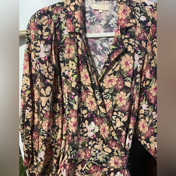 TiMo Maxi Floral Wrap dress, Size Medium - Picture 13 of 13